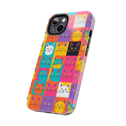 Cats in Pop Art - Tough Phone Case for iPhones and Samsung Smartphones