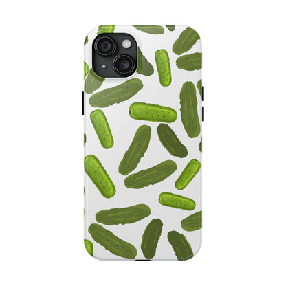 Humorous Pickles Design - Tough Phone Case for iPhones and Samsung Smartphones