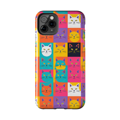 Cats in Pop Art - Tough Phone Case for iPhones and Samsung Smartphones