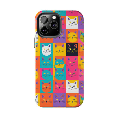 Cats in Pop Art - Tough Phone Case for iPhones and Samsung Smartphones