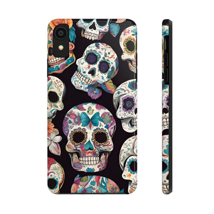 Day of the Dead Sugar Skulls el Día de Todos los Santos - Tough Phone Case for iPhones and Samsung Smartphones