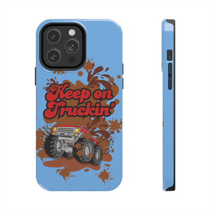 Keep on Truckin' in Blue - Tough Phone Case for iPhones and Samsung Smartphones