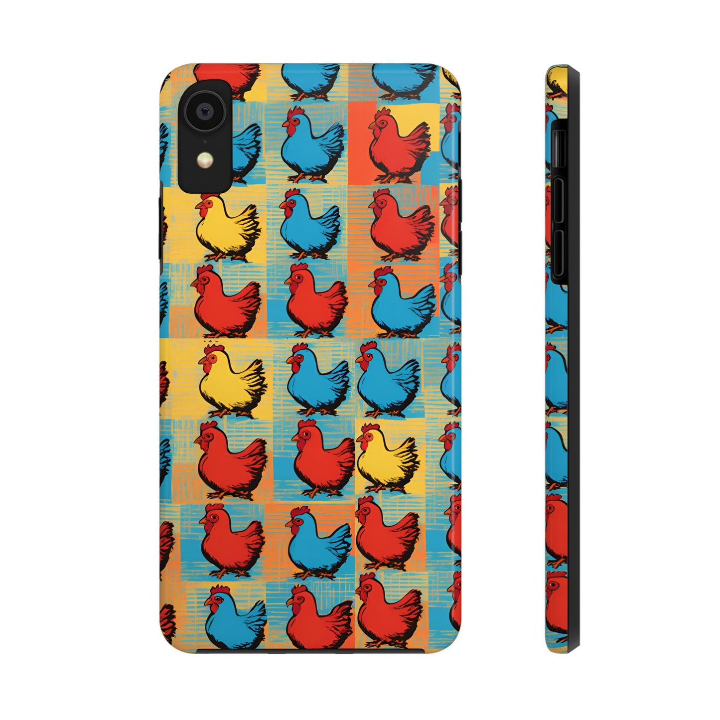 Artful Chickens - Tough Phone Case for iPhones and Samsung Smartphones