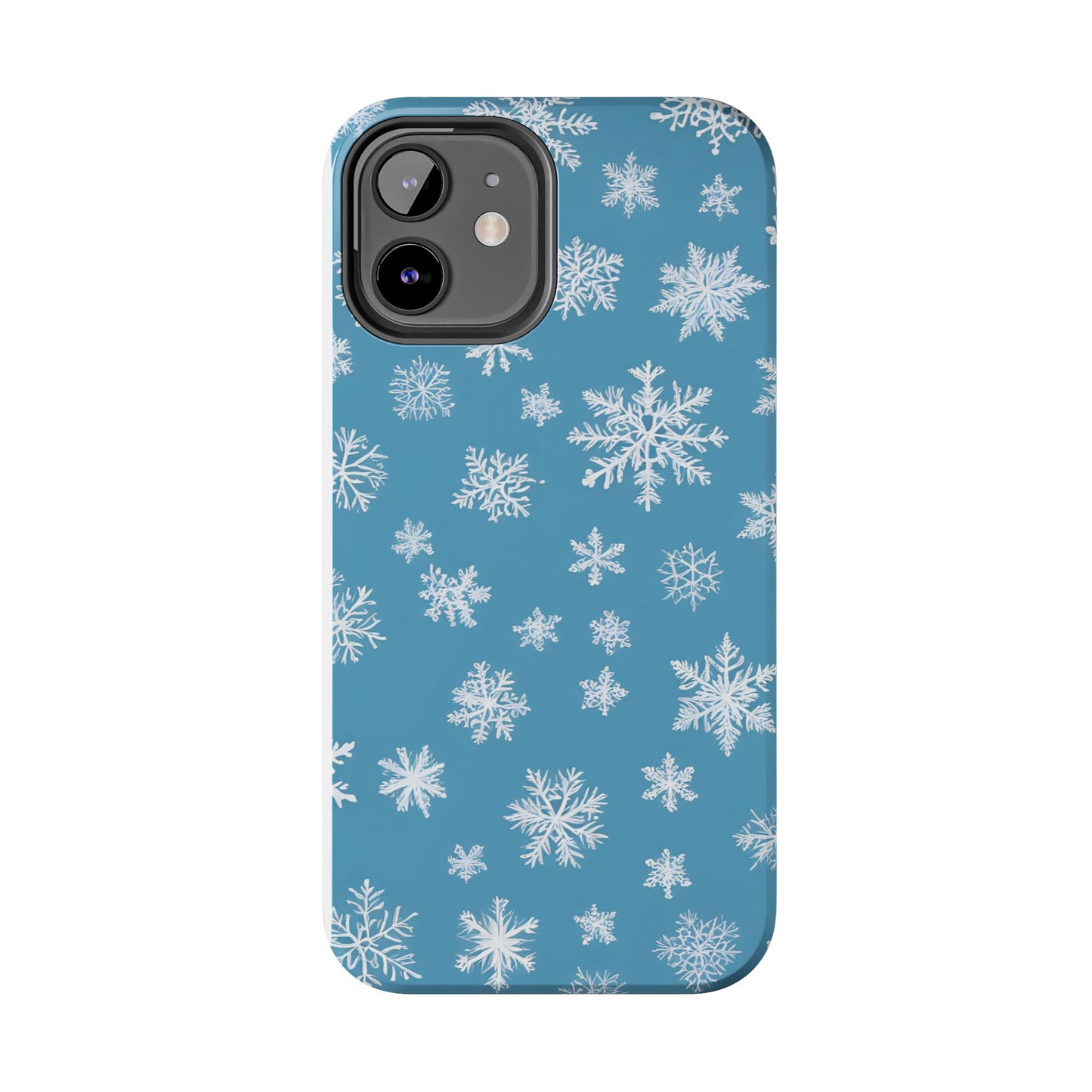 Snowflakes on Blue -Tough Phone Case for iPhone and Samsung Smartphones