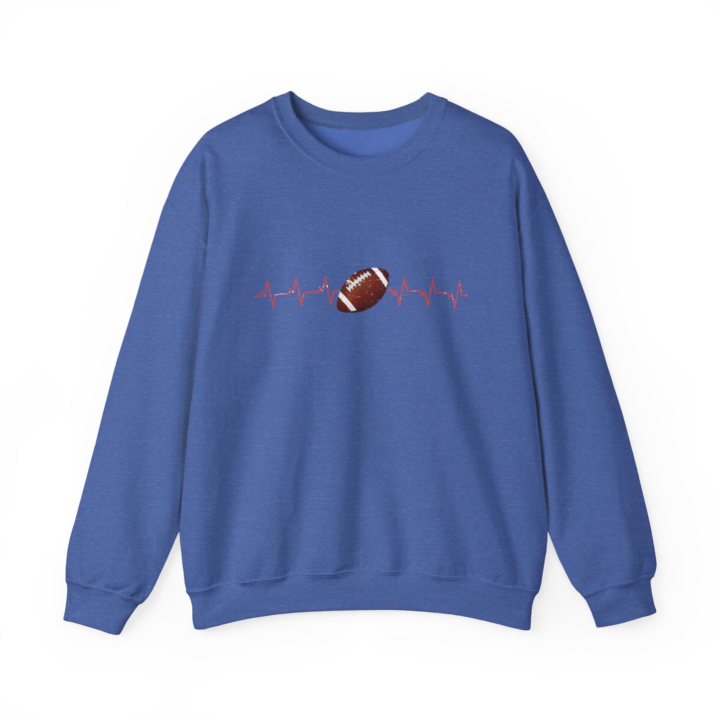 Distressed Football Design Sweatshirt for Women