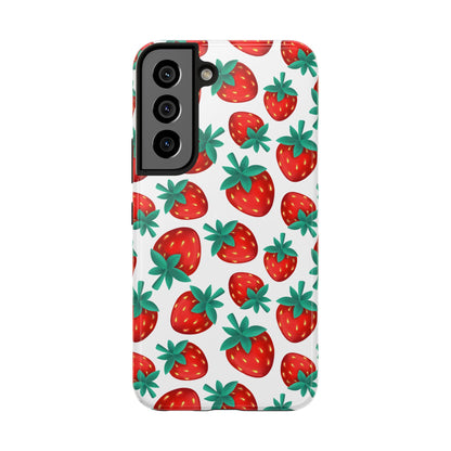 Strawberries - Tough Phone Case for iPhones and Samsung Smartphones