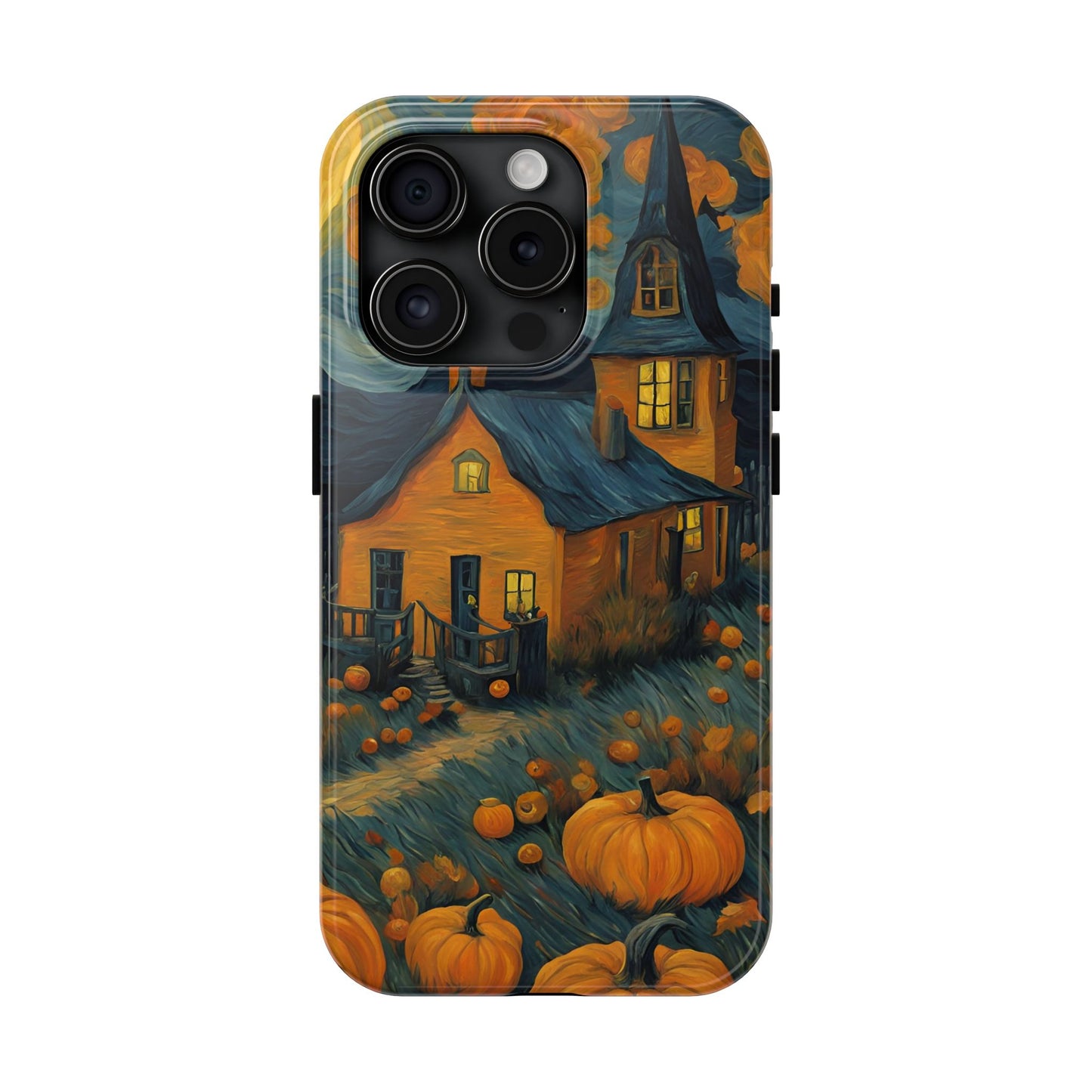 Spooky Haunted House Design - Tough Phone Case for iPhones and Samsung Smartphones