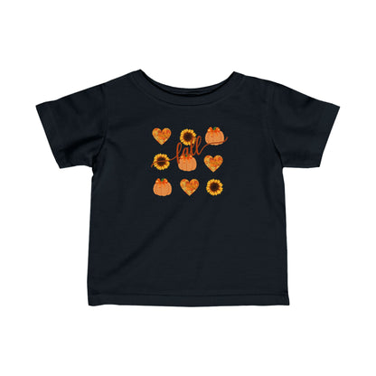 Fall Themed Infant Fine Jersey Tee