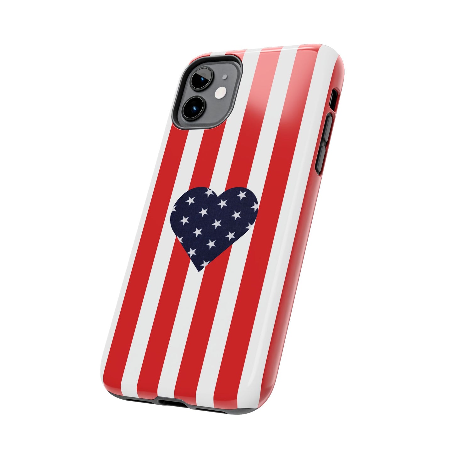 Stars and Stripes with Love - Tough Phone Case for iPhones and Samsung Smartphones