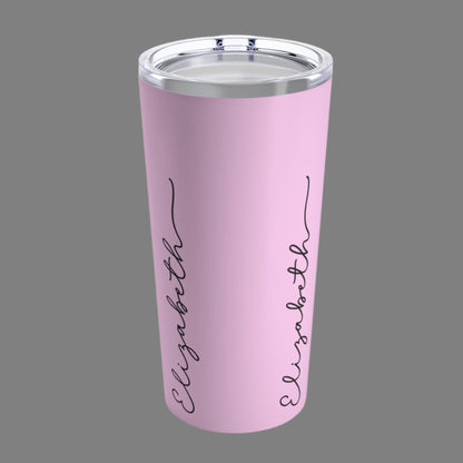 20oz Tumbler Personalized Minimal and Elegant Design - Misty Rose