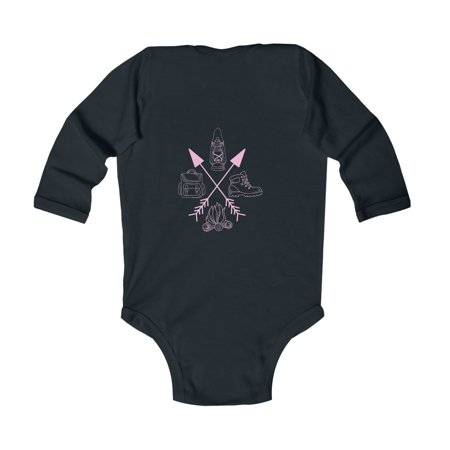 Camping Infant Long Sleeve Bodysuit