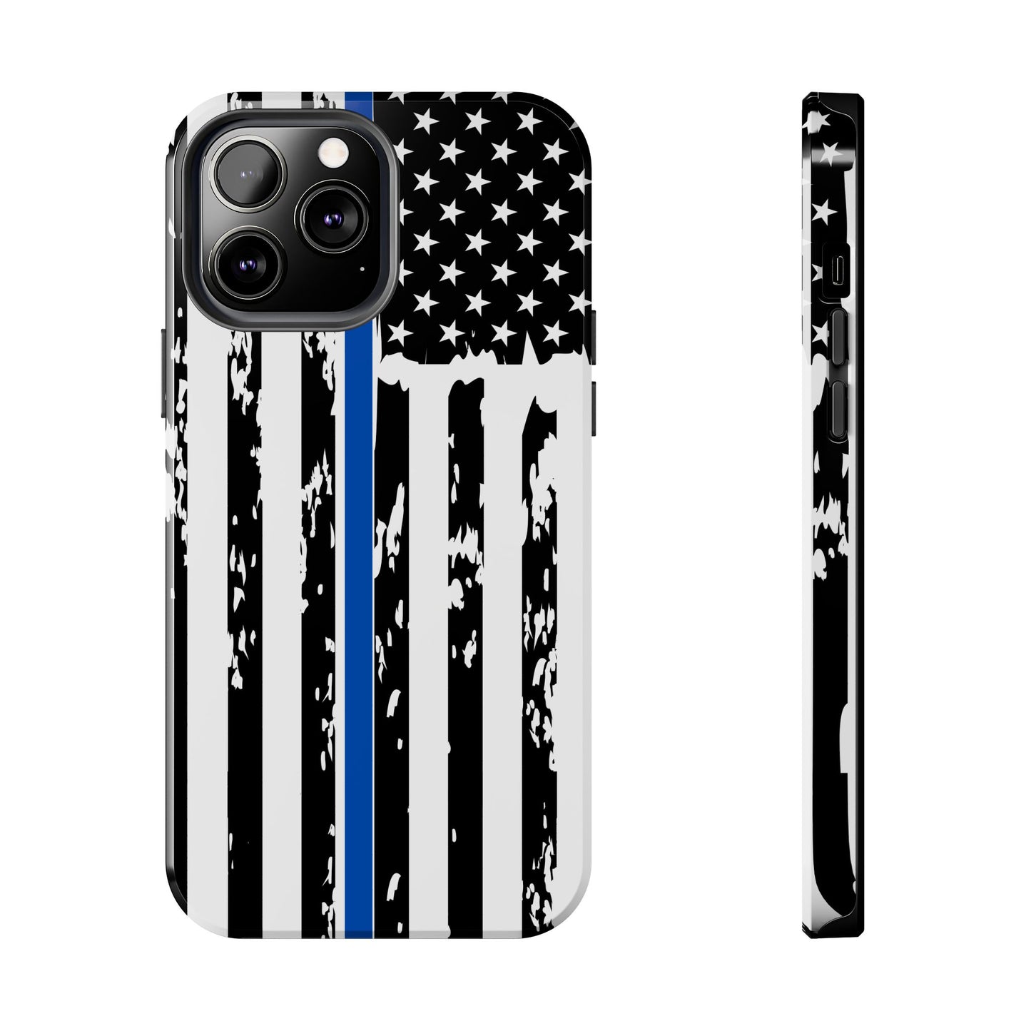 Phone Case: American Flag Blue Line Law Enforcement