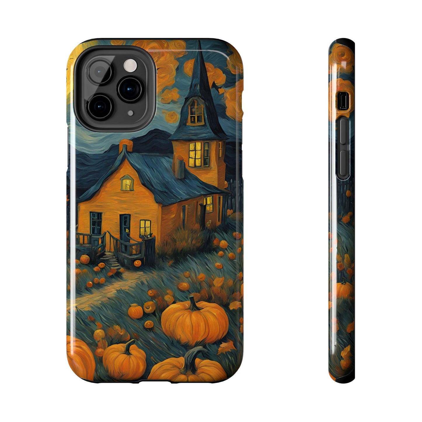 Spooky Haunted House Design - Tough Phone Case for iPhones and Samsung Smartphones