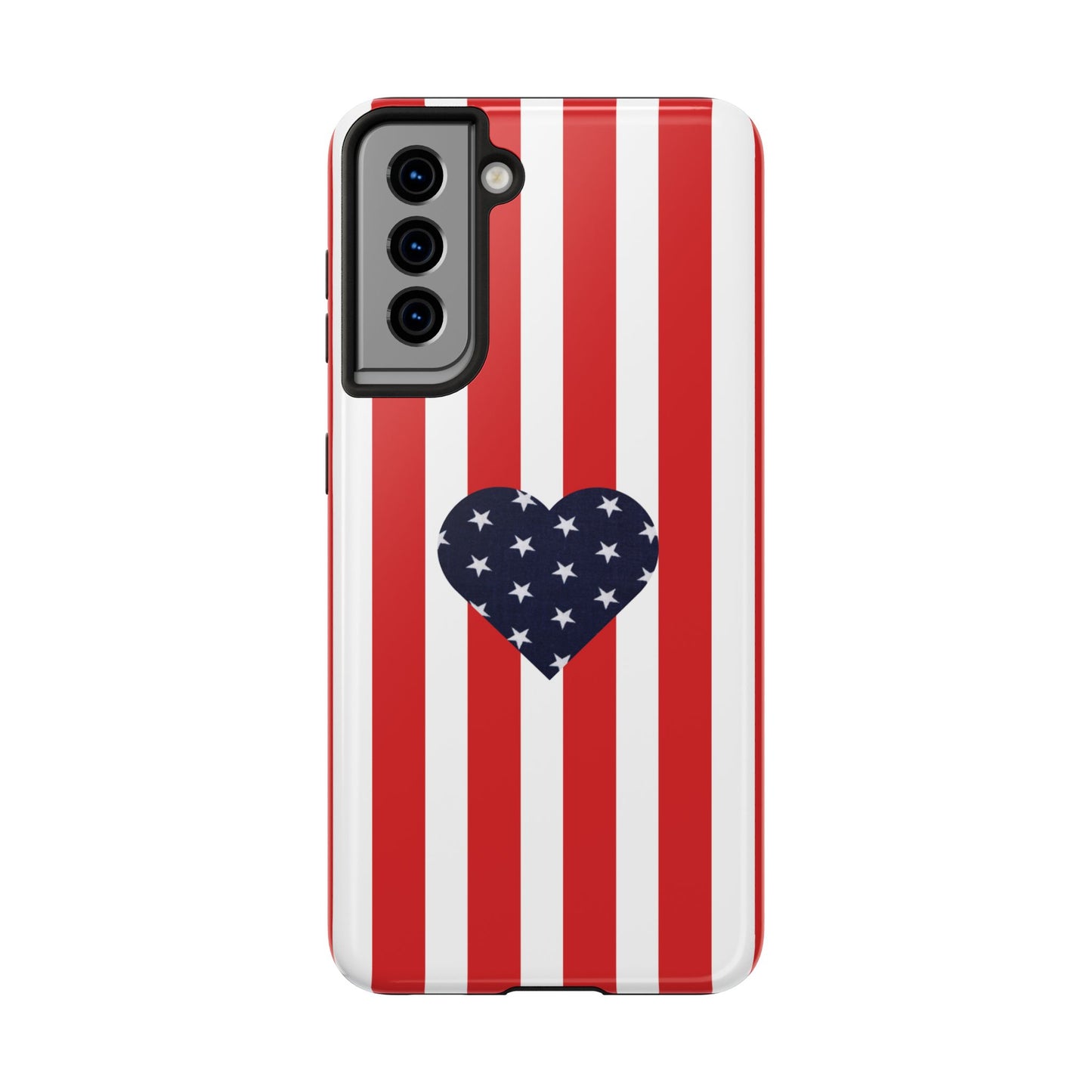 Stars and Stripes with Love - Tough Phone Case for iPhones and Samsung Smartphones