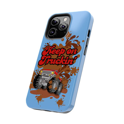 Keep on Truckin' in Blue - Tough Phone Case for iPhones and Samsung Smartphones