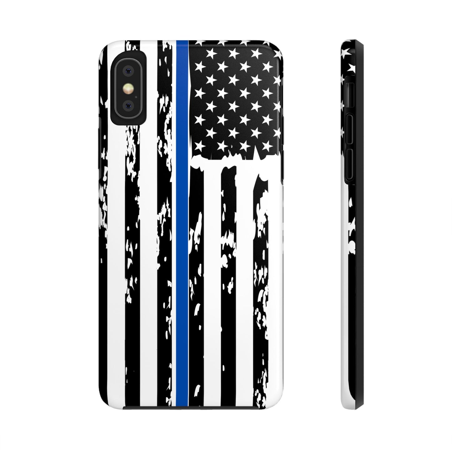 Phone Case: American Flag Blue Line Law Enforcement