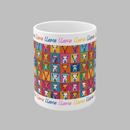 Whimsical llama Mug Ceramic