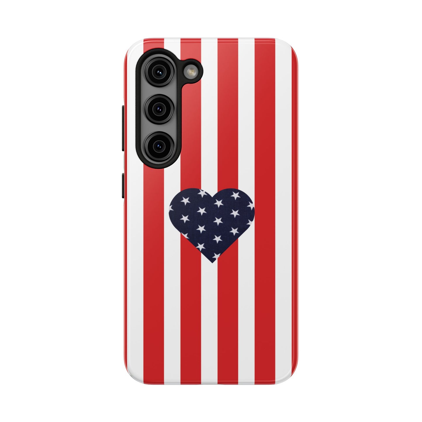 Stars and Stripes with Love - Tough Phone Case for iPhones and Samsung Smartphones