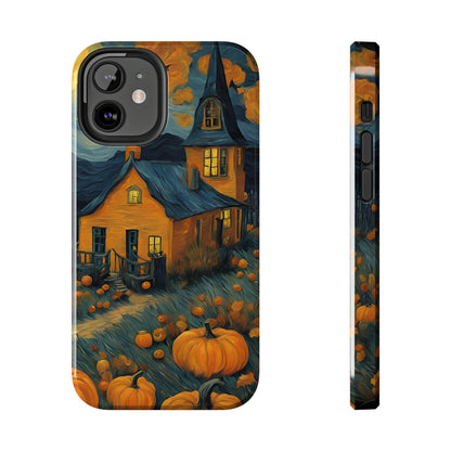 Spooky Haunted House Design - Tough Phone Case for iPhones and Samsung Smartphones