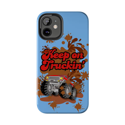 Keep on Truckin' in Blue - Tough Phone Case for iPhones and Samsung Smartphones