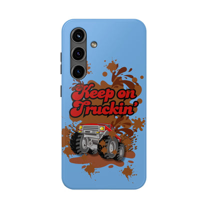 Keep on Truckin' in Blue - Tough Phone Case for iPhones and Samsung Smartphones