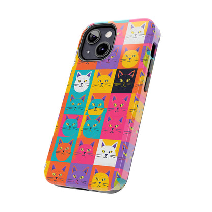 Cats in Pop Art - Tough Phone Case for iPhones and Samsung Smartphones