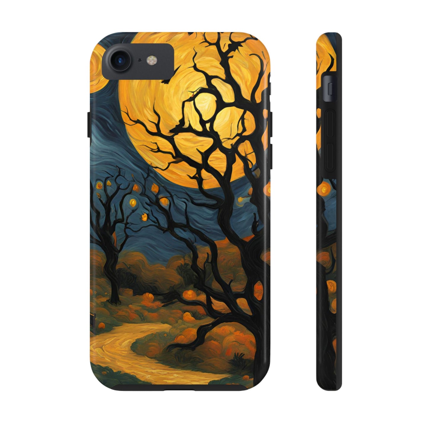 Phone Cases - Halloween Haunted Road Full Moon Design