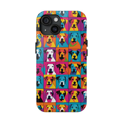 Colorful Dogs - Tough Phone Case for iPhones and Samsung Smartphones