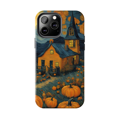 Spooky Haunted House Design - Tough Phone Case for iPhones and Samsung Smartphones