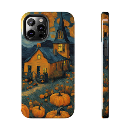 Spooky Haunted House Design - Tough Phone Case for iPhones and Samsung Smartphones