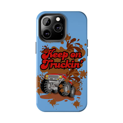 Keep on Truckin' in Blue - Tough Phone Case for iPhones and Samsung Smartphones