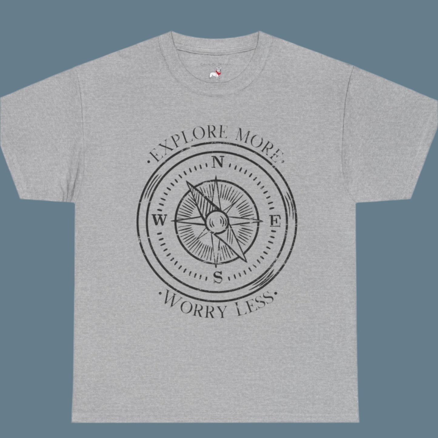 Tee - Explore More Worry Less Unisex Heavy Cotton - Women's