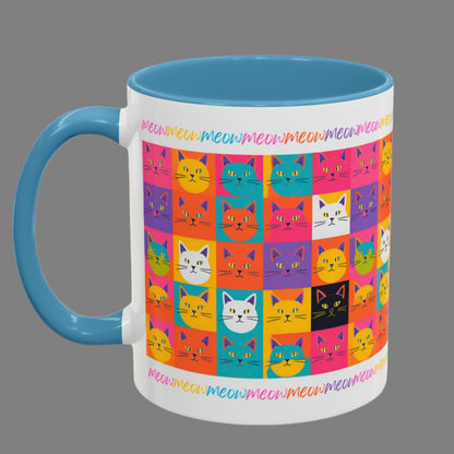 Mug Colorful Cat Pattern Mug - Artisan Design