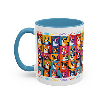 Coffee Mug Corgi Pop-Art Personalized with Name