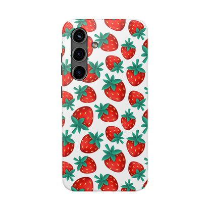 Strawberries - Tough Phone Case for iPhones and Samsung Smartphones