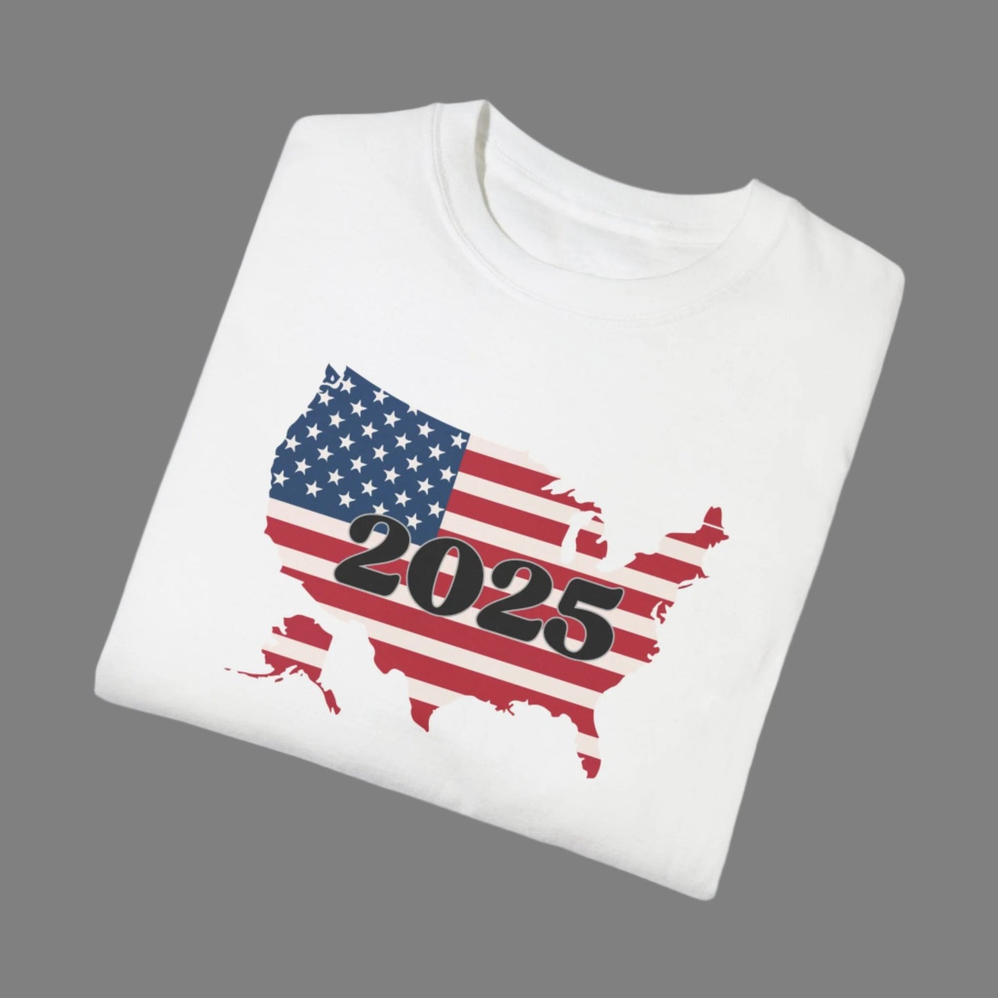 Garment-Dyed T-shirt - Red White and Blue 2025