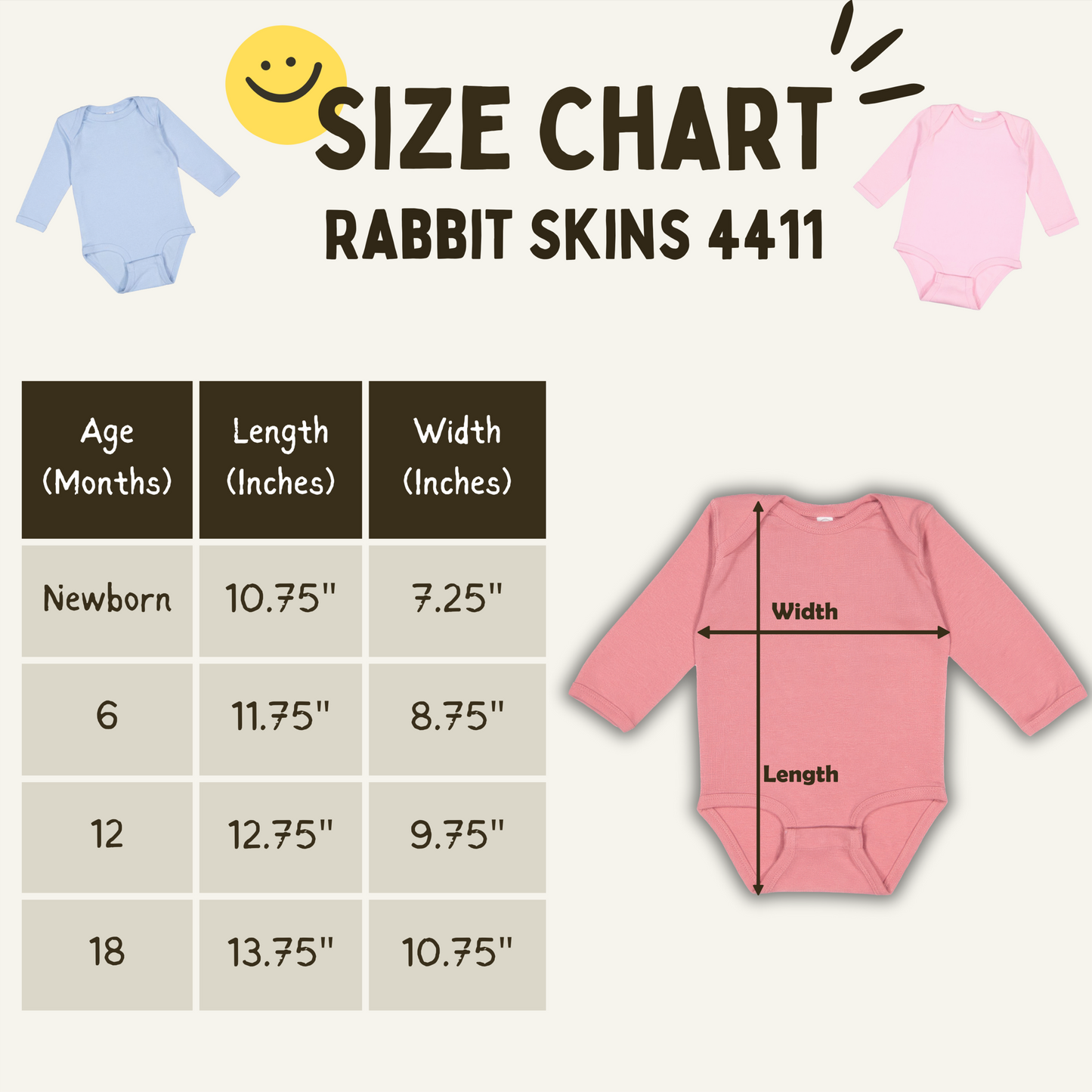 'Tiny Trunks, Big Snuggles - Infant Long Sleeve Bodysuit - Elephant