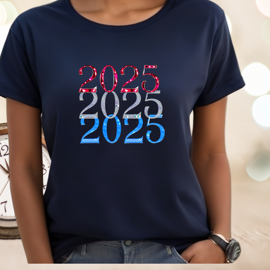 Garment-Dyed T-shirt - Red White and Blue 2025