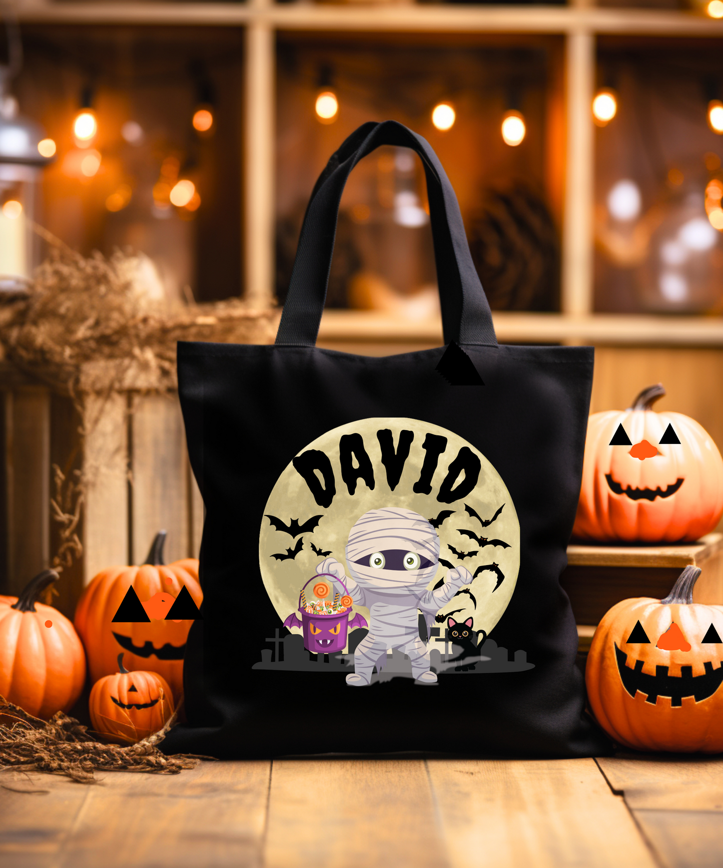 Personalized Mummy Canvas Tote