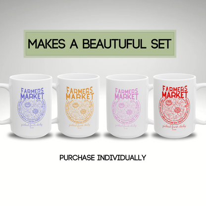 Mug Farmers Market Distressed Design