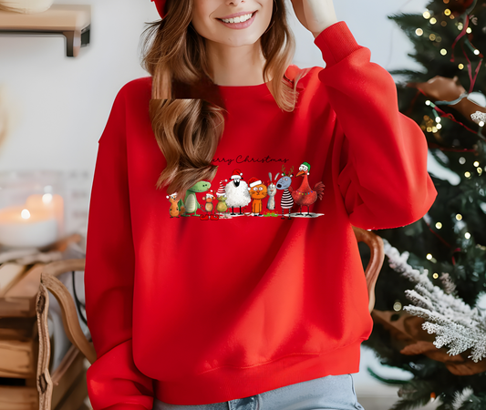 Christmas Friends Crewneck Sweatshirt - Women's