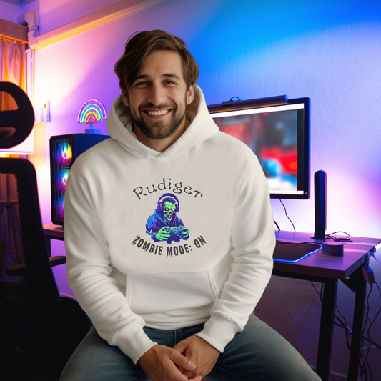 Gaming Zombie Hoodie Sweatshirt - Personalized Design - Men's