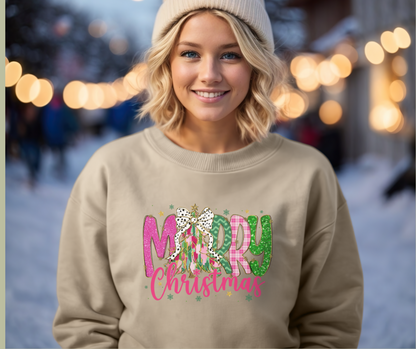 Merry Christmas Festive Unisex Heavy Blend™ Crewneck Sweatshirt