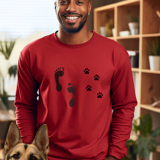 Friends - Pawprints and Footprints Unisex Tee - Men's