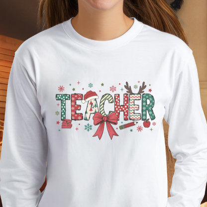 Teacher Christmas Unisex Ultra Cotton Long Sleeve Tee