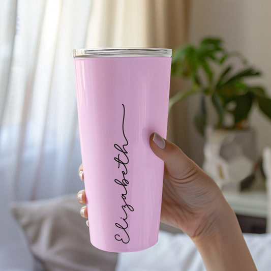 20oz Tumbler Personalized Minimal and Elegant Design - Misty Rose