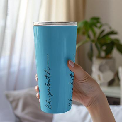 20oz Tumbler Personalized Minimal and Elegant Design - Turquoise