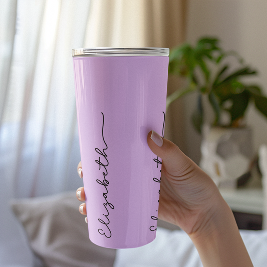 20oz Tumbler Personalized Minimal and Elegant Design - Violet